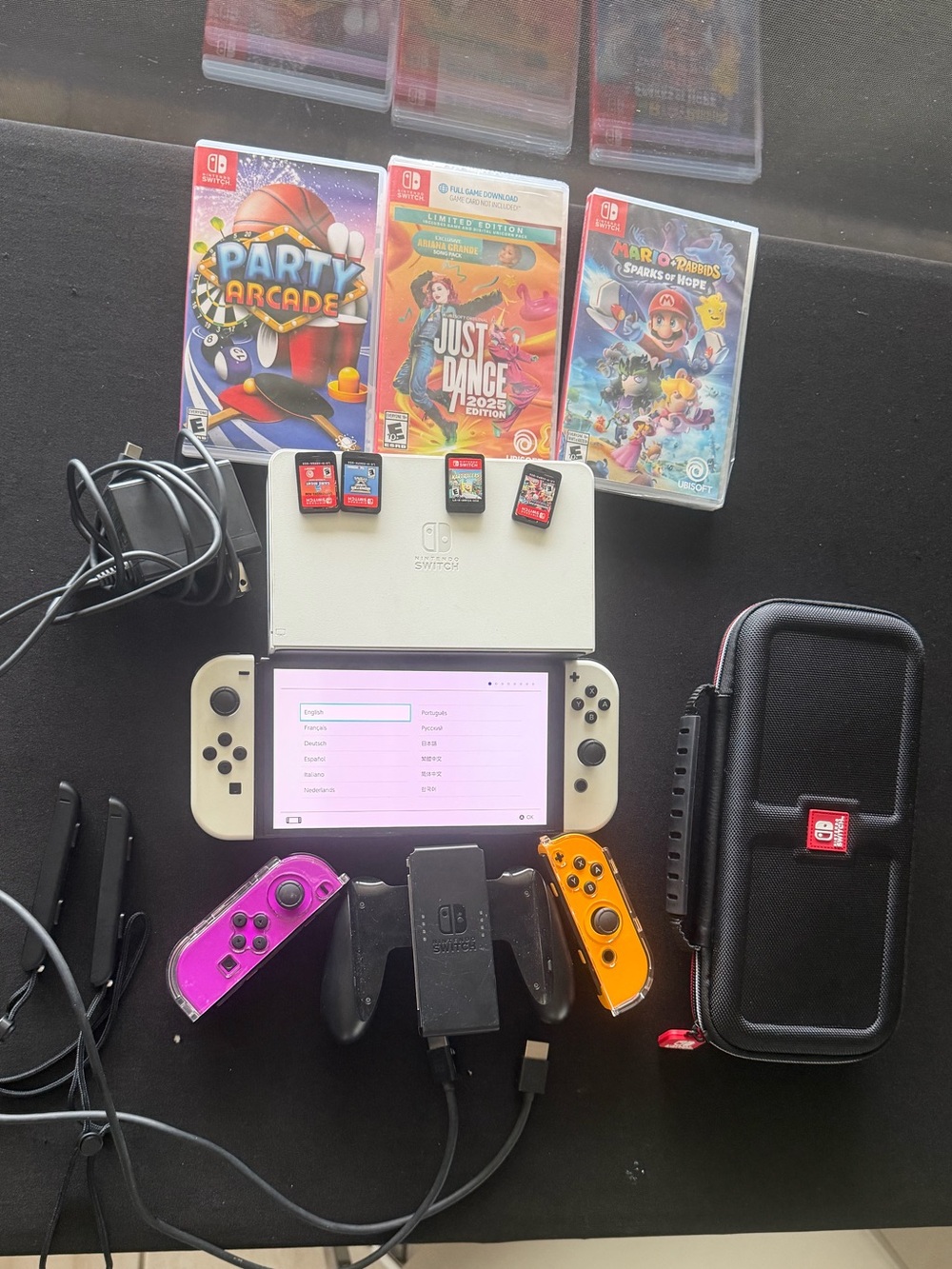 Nintendo Switch OLED Bundle – 7” OLED, 64GB, 7 Games – Barely Used!